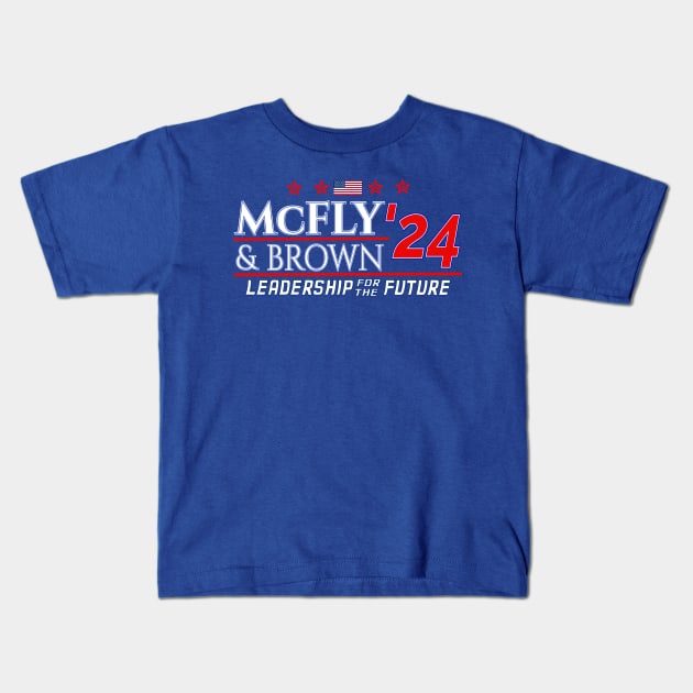 McFly and Brown 2024 Kids T-Shirt by ILLannoyed 